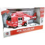 Helicóptero De Resgate Com Luz E Som Helicoptero Resgate Bbr R3040