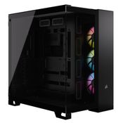 Gabinete Corsair Icue LINK 6500X RGB Lateral Vidro Temperado ATX Preto com 3 FANS - CC-9011269-WW