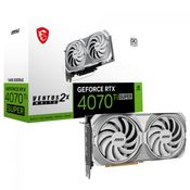 Placa de Video MSI Geforce RTX 4070 TI Super Ventus 2X White OC16GB GDDR6X 256 BITS - 912-V513-629