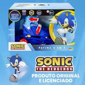 Patins Sonic Inline E Triline Com Kit De Proteção 28-31 Bbr S003
