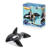 Brinquedo Inflável - Boia Divertida Baleia - Preto - Etilux