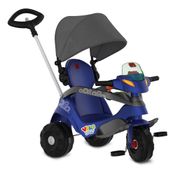 Triciclo VeloBaby - Reclinável Com Capota E Pedal - Bandeirante - Azul