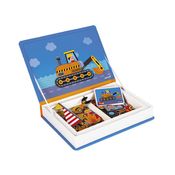 Brinquedo Educativo - Janod - O Livro Magnético - Veículos De Corrida - Maped