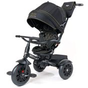 Triciclo Infantil 6 em 1, Oficialmente Projetado pela Bentley com Cobertura e Alça para os Pais, POSH BABY KIDS, Preto Edição 100 Anos