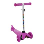 Patinete Infantil Spin Ajustavel 3 Rodas Com Led Rosa CKS