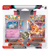 Houndstone Blister Quadruplo Obsidiana Pokemon - Copag 33491