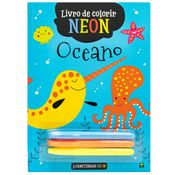 Livro de Colorir e Atividades Neon - Todo Livro - OCEANO