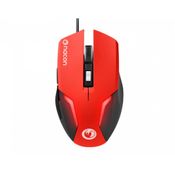 Mouse Nacon Wired Gaming Mouse GM-105RED - Optical Sensor - 2400DPI - Cabo 1,5m (Com fio, Vermelho)