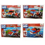 Play Box 2 em 1 Bombeiros - Modelos Sortidos - Wellkids