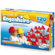 Blocos de Montar Brincando de Engenheiro com 120 Peças - Xalingo