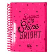 Caderno Espiral Capa Dura 10x1 - 160 Folhas Bubble - Dac ROSA NEON