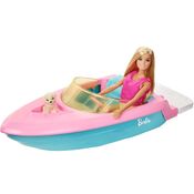 Boneca Barbie com Barco e Pet - Mattel
