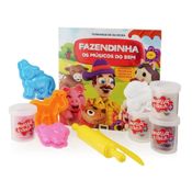 Livro Fazendinha c/ 4 Potes de Massinha - Estrela