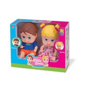 Boneca Little Dolls Gêmeos Menino e Menina - Divertoys -