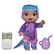 Boneca Baby Alive Bebessauro - Hasbro -  NEGRA