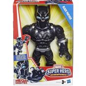 Boneco Mega Mighties  Pantera Negra Super Hero Adventures - Hasbro