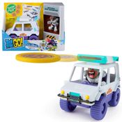 Carrinho - T-Car Lançador de Pizza - Jovens Titans Go - Sunny