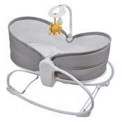 Cadeira de Descanso - Moisés Aconchego - De 0 a 18 KG - Cinza -  Brasbaby