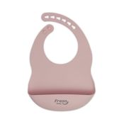 Babador com Bolso Pega Migalhas em Silicone Liso Freso Baby