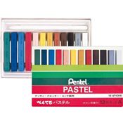 Giz Pastel Seco 12 Cores - Pentel -