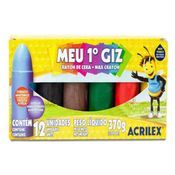 Giz de Cera - Meu Primeiro Giz de Cera - 12 Cores - Acrilex
