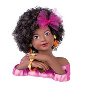 Busto Charmosa p/ penteado Rainbow Negra - Cotiplas