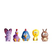 Figuras Miniaturas Galinha Pintadinha - 5 Peças - Cardoso Toys -