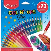 Lápis de Cor ColorPeps Star - 72 Cores - Maped