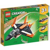 Lego Creator 3 em 1 31126 Supersonic Jet 215 Peças