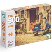 Quebra Cabeça Puzzle 500 Peças Paisagem Scooter Nig