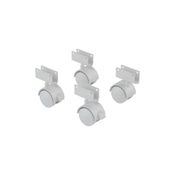 4 Rodinhas Para Berço Rodízio Roda Chapa U 12mm 100KG