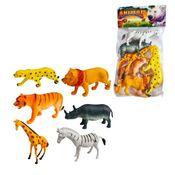 Wild Animal kit c/ 6 Animais - Toy King