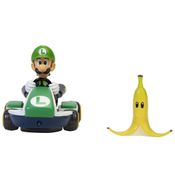 Veículo Fricção Super Mario Kart Spin Out - Luigi