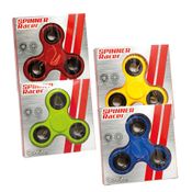 Kit 4 Fidget Spinner - Verde (2601V) + Vermelho (2601VM) + Azul (2601AZ) + Amarelo (2601A)