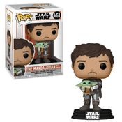 Boneco Funko POP! Star Wars - Mandalorian- Mando com Grogu