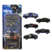 Kit com 5 Mini Veículos Pull Back Batman