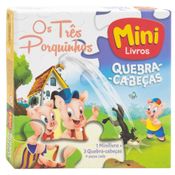 Mini - Clássicos: Os Três porquinhos (Minilivro + Quebra-cabeça)