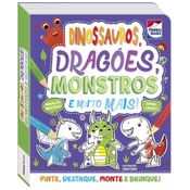 Livro Colorir e Montar Dinossauros e Muito Mais- Happy Books