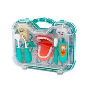 Maleta Dentista  Com 9 Peças Infantil Azul Pakitoys