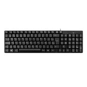 Teclado Com Fio Compacto Conexão USB Cabo de 120cm Resistente Água Preto - TC193 TC193