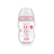 Mamadeira First Moments Rosa Algodão Doce 270 ml +2 meses Fisher Price - BB1027 BB1027