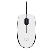 Mouse Com Fio MF400 Clique Silencioso Conexão USB 1200dpi Cabo de 180cm 3 Botões Branco Multi - MO389 MO389