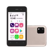 Smartphone Conecta Lite 32GB 3G Wi-Fi Tela 4 pol. Dual Chip 1GB RAM Android 10 (Go edition) Gold - OB056 OB056