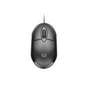 Mouse Com Fio Classic Conexão USB 1200dpi Cabo de 120cm 3 Botões Preto - MO300 MO300