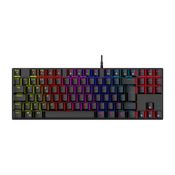 Teclado Gamer Mecânico Royal Cross, TKL, Blue Switch, ABNT2, RGB Preto Warrior - TC312 TC312