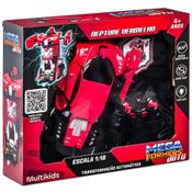 Carrinho Transformável de Controle Remoto - Megaformers - Neptune - Multikids - Vermelho