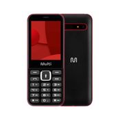 Celular Multilaser Up Max Dual Chip com Tela 2.8 pol + Bateria 1700 mAh + Rádio FM + MP3 + Bluetooth + Câmera Preto - P9135OUT [Reembalado] P9135OUT