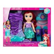 Boneca Disney Princesas Ariel Kit Com Fantasia Sapatos e Acessórios Tam. Único Multikids - BR2331 BR2331