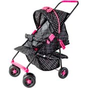Carrinho Para Boneca - Milano Estilo - Preto - Brinquedos Oliveira