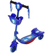 Patinete com Luz e Som - Azul - Art Brink
